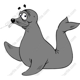Charming Cartoon Seal