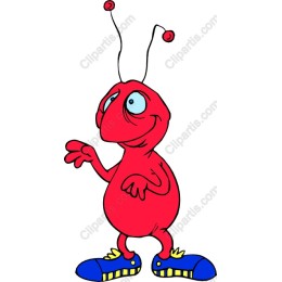 Playful Cartoon Ant