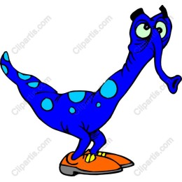 Playful Blue Alien