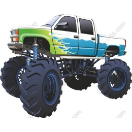 Vibrant Monster Truck