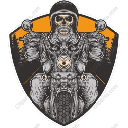Skeleton Biker