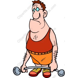 Cartoon Weightlifter