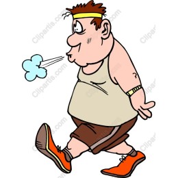 Happy Jogger Cartoon