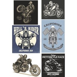 Vintage Motorcycle Clipart Bundle