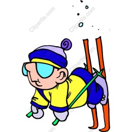 Charming Baby Skier