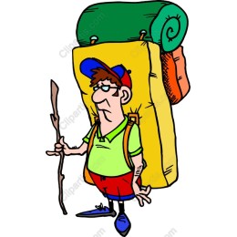 Cartoon Hiker