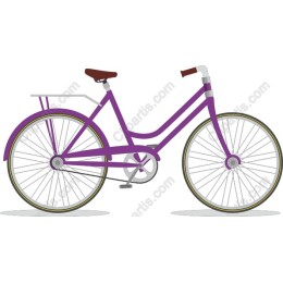 Vibrant Purple Bicycle