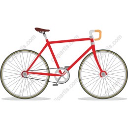 Vibrant Red Bicycle