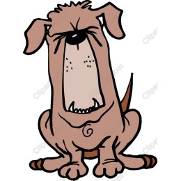 Grumpy Cartoon Dog