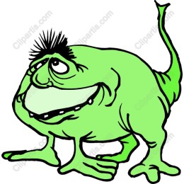 Playful Green Monster