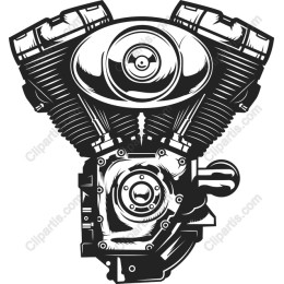 V-Twin Motorcycle Engine