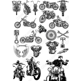 Motorcycle Bundle: Cliparts