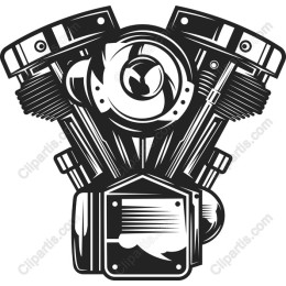 V-Twin Motorcycle Engine