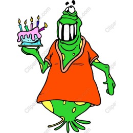 Cheerful Birthday Monster