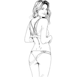 Elegant Woman in Bikini