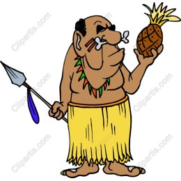 Tropical Character with Pineapple