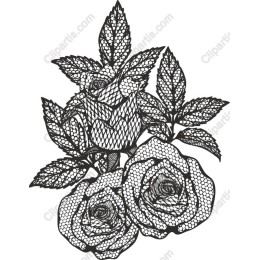 Lace Rose Bouquet
