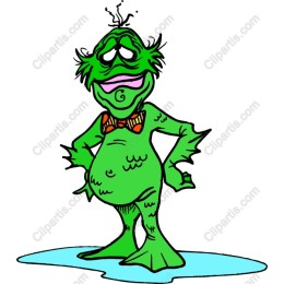 Playful Green Monster