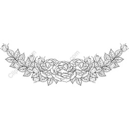 Elegant Roses and Leaves