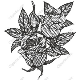 Lace Rose Bouquet