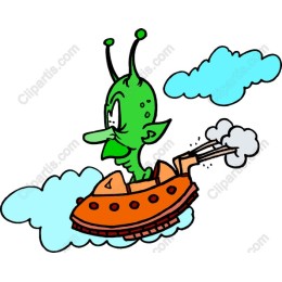 Whimsical Alien Spaceship