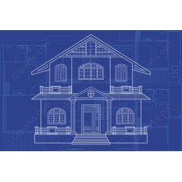 Architectural Blueprint House