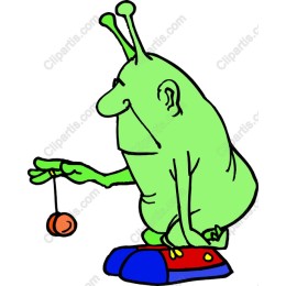 Playful Alien Character