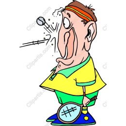 Whimsical Tennis Player