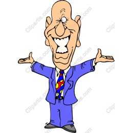 Cheerful Cartoon Character