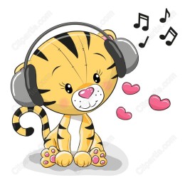 Joyful Music-Loving Tiger
