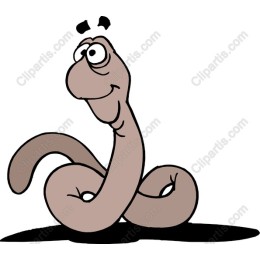 Charming Cartoon Worm