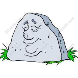 Whimsical Cartoon Rock