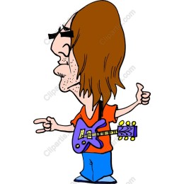 Playful Musician Cartoon