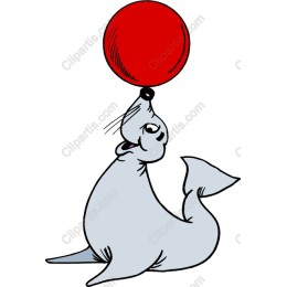 Playful Seal with Ball