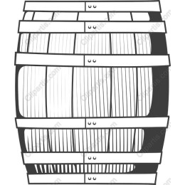 Classic Wooden Barrel