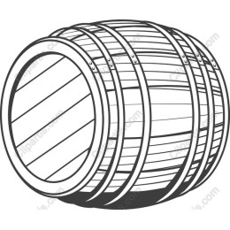 Vintage Wooden Barrel