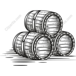 Rustic Wooden Barrels