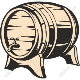 Vintage Wooden Barrel