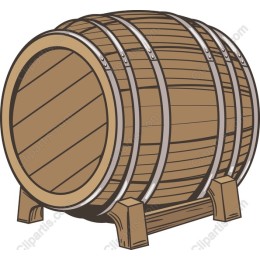 Rustic Wooden Barrel