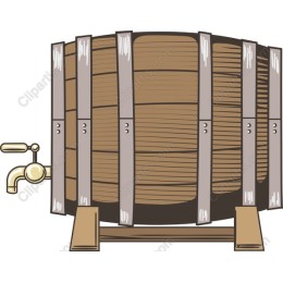 Vintage Wooden Barrel
