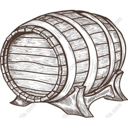 Vintage Wooden Barrel