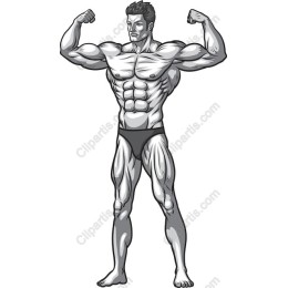 Muscular Man Pose