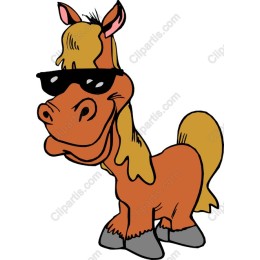 Cool Horse with Sunglasses