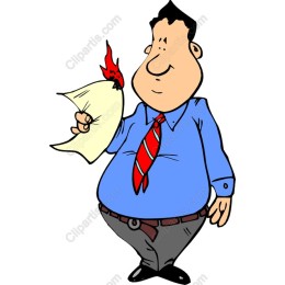 Cheerful Businessman with Rooster