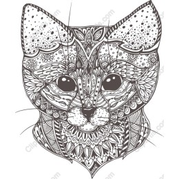 Intricate Cat Mandala