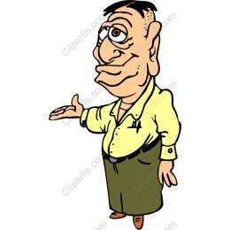 Charming Businessman Cartoon