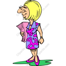 Cheerful Woman in Funky Dress