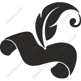 Elegant Floral Leaf and Ribbon