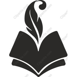 Open Book with Quill