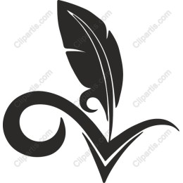 Elegant Feather and Checkmark